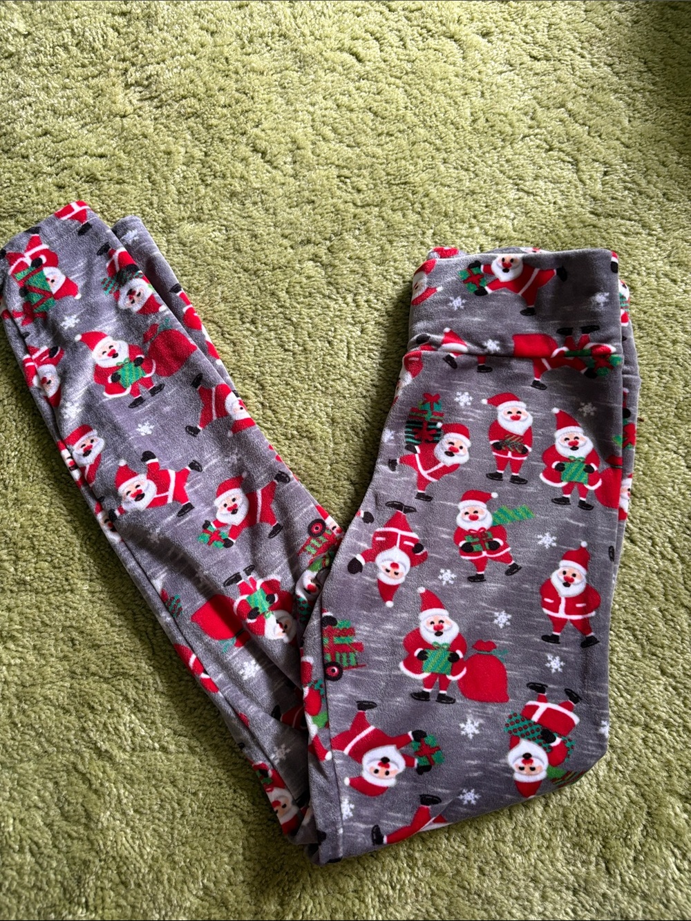 Christmas Santa Print Leggings